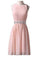 Short Beaded Evening Formal Dresses Homecoming Dresses Pink Laney HC8624