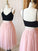 Cute Knee Length Tulle Skirt Pink Homecoming Dresses Janice HC8683