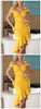 Solid Off Shoulder Twisted Homecoming Dresses Eliza Ruffles Irregular HC887