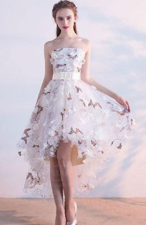 Unique Tulle Short Dress Tulle Homecoming Dresses Lace Crystal HC902