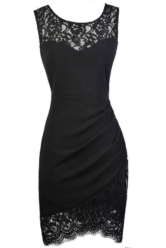 Black Dress Pencil Homecoming Dresses Ann Dress Fashion HC913