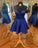 Fashion Double Straps Short Party Satin Riya Homecoming Dresses Dress HC9392