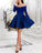 Short Ruffles With Kaila Satin Homecoming Dresses Velvet Sleeves HC94