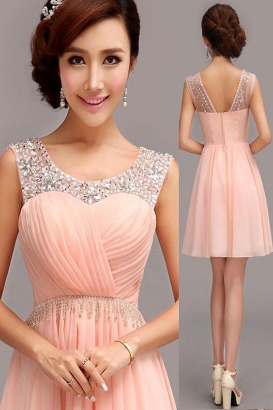 Short Party Dress Beading Party Dress Keely Homecoming Dresses HC9755