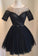 Short Dress Black Beaded Cocktail Homecoming Dresses Tara Tulle Gown HC9822
