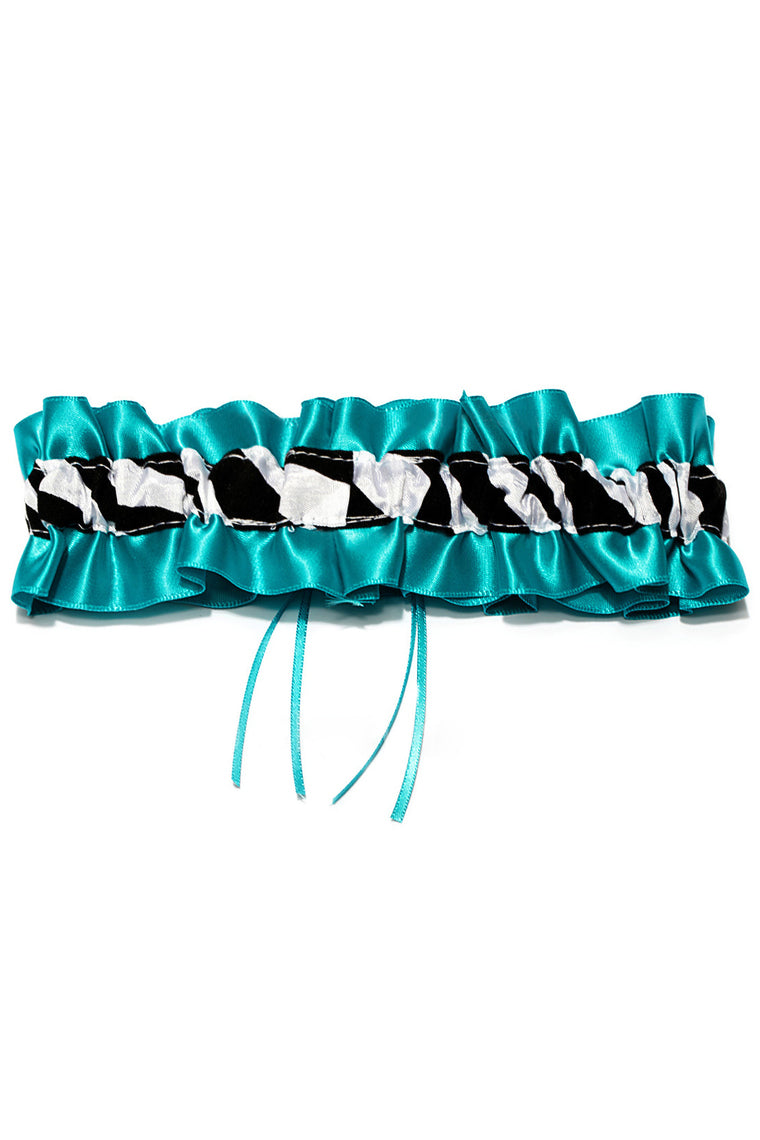 Unique Satin With Ribbons Wedding Garters