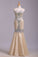 2023 Vintage Sweetheart Floor Length Mermaid/Trumpet Beaded Tulle Prom Dresses