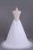 2024 V-Neck A Line Wedding Dresses Tulle Beaded Bodice Court Train