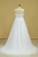 2024 Plus Size Sweetheart Beaded Bust Empire Waist A Line Wedding Dress Chapel Train Tulle With Lace